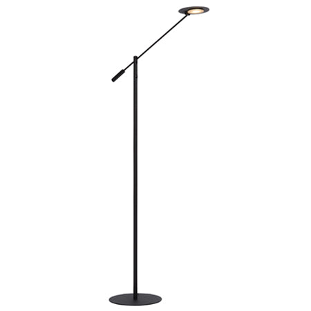 Lámpara de pie metal negro Ø 25x1,4 cm LED 9W - LULP0044