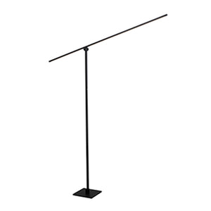 Lámpara de pie aluminio negro 1.20x1,90 cm LED 14,5W - LULP0050