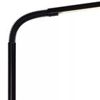 Lámpara de pie metal negro flexible Ø 20x1,53 cm LED 5W - LULP0056