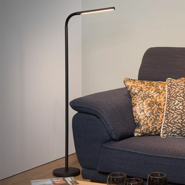 Lámpara de pie metal negro flexible Ø 20x1,53 cm LED 5W - LULP0056