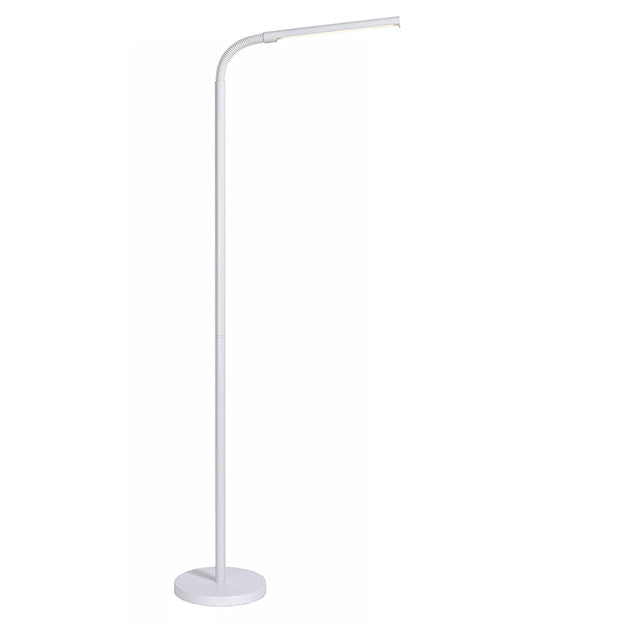 Lámpara de pie metal blanco flexible Ø 20x1,53 cm LED 5W - LULP0059