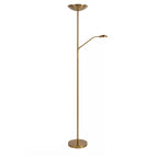 Lámpara de pie metal lector oro mate Ø 25,4x1,80 cm LED 20W 4W - LULP0065