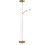 Lámpara de pie metal lector oro mate Ø 25,4x1,80 cm LED 20W 4W - LULP0065