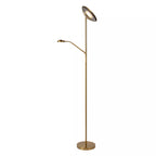 Lámpara de pie metal lector oro mate Ø 25,4x1,80 cm LED 20W 4W - LULP0065