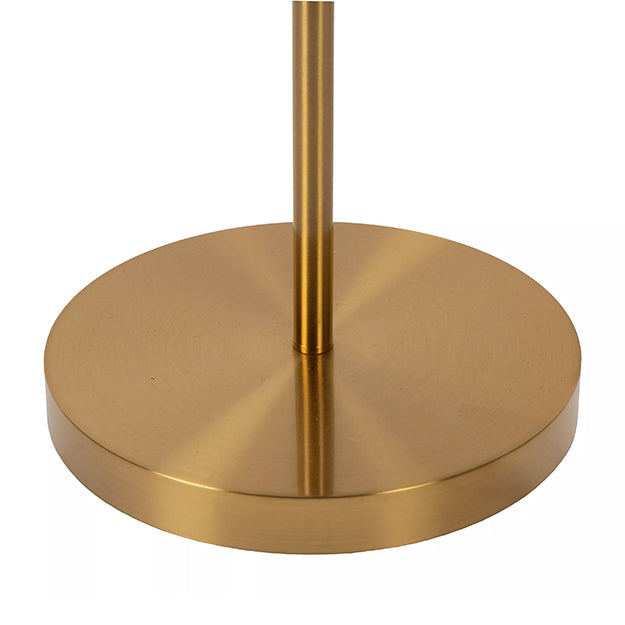 Lámpara de pie metal lector oro mate Ø 25,4x1,80 cm LED 20W 4W - LULP0065