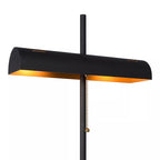 Lámpara de pie metal negro bronce Ø23x1,405 cm 2 luces E27 - LULP0066