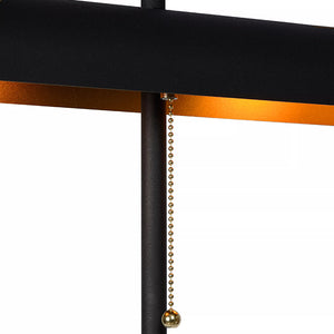 Lámpara de pie metal negro bronce Ø23x1,405 cm 2 luces E27 - LULP0066
