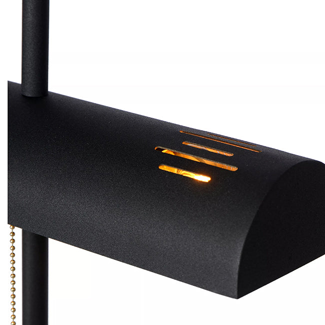 Lámpara de pie metal negro bronce Ø23x1,405 cm 2 luces E27 - LULP0066