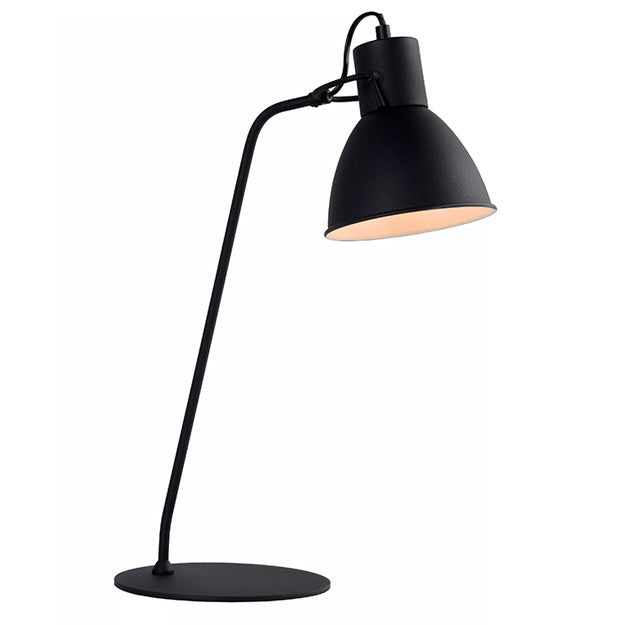 Lámpara sobremesa metal negro Ø 20x50 cm E14 - LULS0008