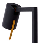 Lámpara sobremesa metal negro 20x50 cm GU10 - LULS0040