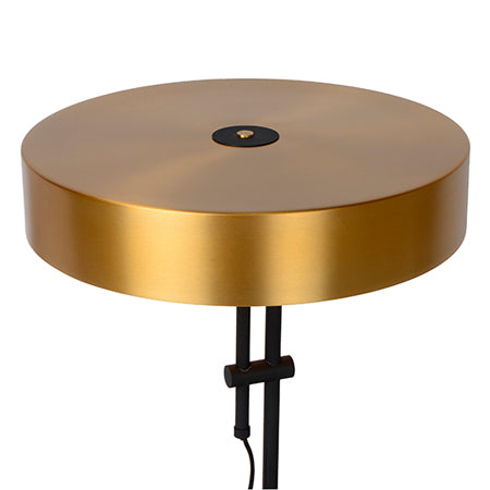 Lámpara sobremesa metal negro bronce Ø40 cm 2 luces E27 - LULS0041