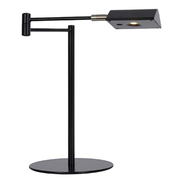 Lámpara sobremesa metal negro Ø 20x38 cm LED 9W