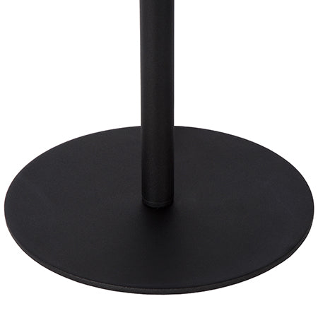 Lámpara de pie metal negro Ø 25x1,4 cm LED 9W - LULP0044