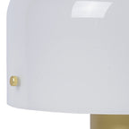 Lámpara sobremesa metal vidrio oro mate Ø 27x 35 cm E27 - LULS0086