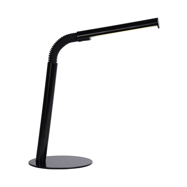 Lámpara sobremesa metal negro flexible Ø 14x49 cm LED 3W