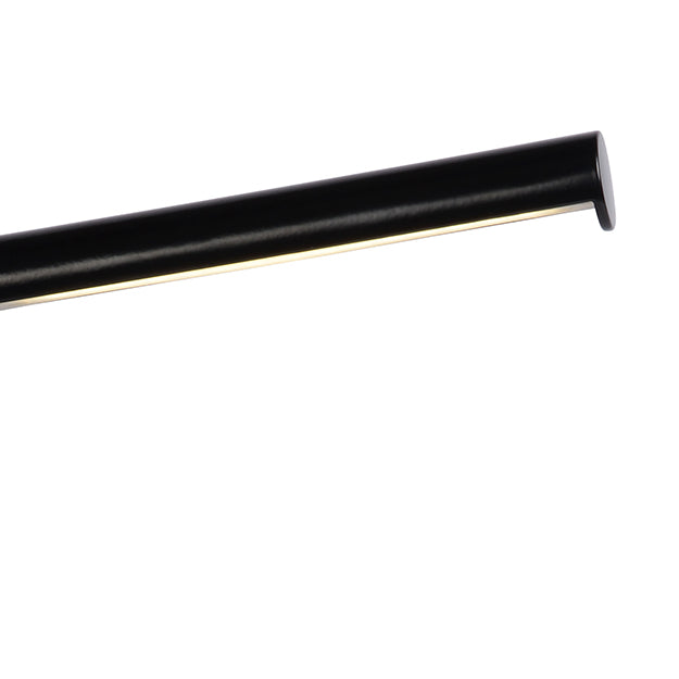 Lámpara sobremesa metal negro flexible Ø 14x49 cm LED 3W