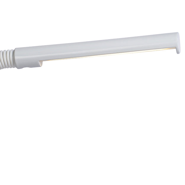 Lámpara sobremesa metal blanco flexible 14x49 cm LED 3W - LULS0109