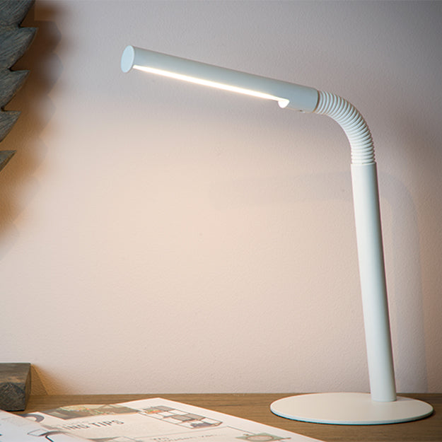 Lámpara sobremesa metal blanco flexible 14x49 cm LED 3W - LULS0109
