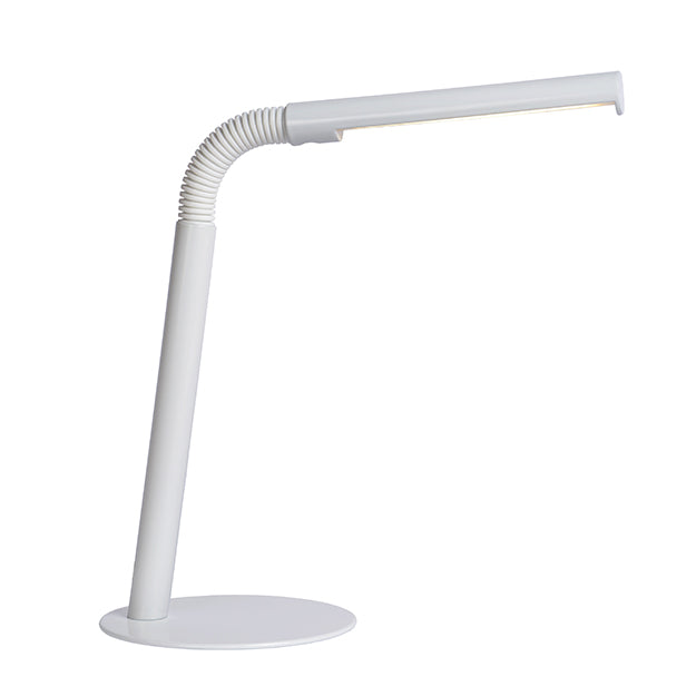 Lámpara sobremesa metal blanco flexible 14x49 cm LED 3W - LULS0109