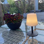 Lámpara sobremesa PVC negro opal Ø 15,4x26 cm LED 1,8W - LULS0114