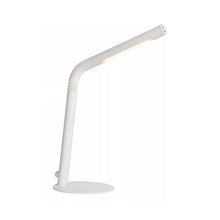 Cargar imagen en el visor de la galería, Lámpara sobremesa metal blanco flexible con carga USB Ø15x28,5 cm alto LED 1x3W
