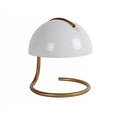 Lámpara sobremesa metal vidrio blanco bronce Ø 23,5 cm  E27 - LULS0119