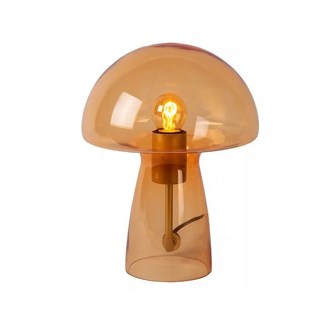 Lámpara sobremesa vidrio naranjo Ø23x28 cm E27 - LULS0122