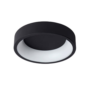 Plafón metal negro Ø 30x8 cm LED 20W - LUPL0015