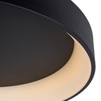 Plafón metal negro Ø 45,5x13 cm LED 30W - LUPL0016