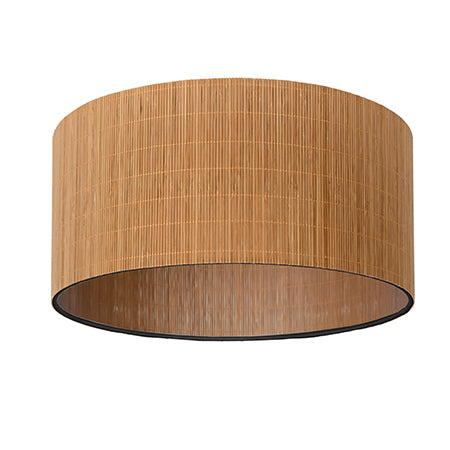 Plafón ratán color madera Ø 42x26 cm E27 - LUPL0019
