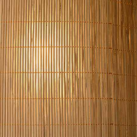 Plafón ratán color madera Ø 42x26 cm E27 - LUPL0019