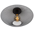 Plafón metal negro Ø 45x24 cm E27 -LUPL0020