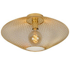 Plafón metal Oro mate Ø 45x24 cm E27 - LUPL0021