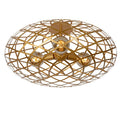 Plafón metal oro mate Ø 65x35 cm 3 luces E27 - LUPL0027