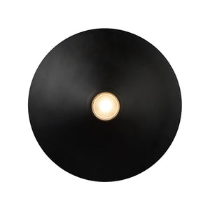 Plafón metal negro Ø 35x5 cm LED 12W - LUPL0038