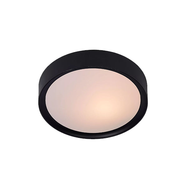 Plafón sinético negro Ø 25x7cm E27 - LUPL0071