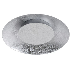 Plafón metal silver Ø34,5x7,3 cm LED 12W - LUPL0077