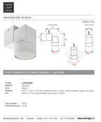 Foco sobrepuesto muro o techo blanco Ø 5,7x9,5 cm GU10 - LZFO0009