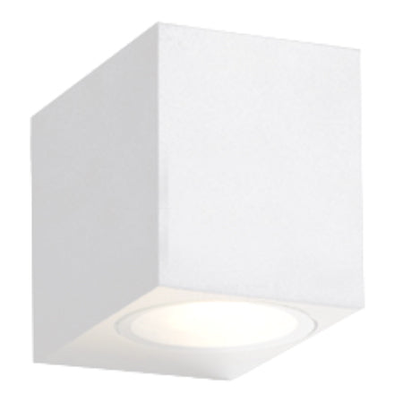 Apliqué aluminio blanco exterior IP 44 6,5x8 cm GU10 - MUAP0008