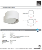 Apliqué aluminio blanco opaco exterior IP 40 10x6 cm LED 7W - MUAP0014