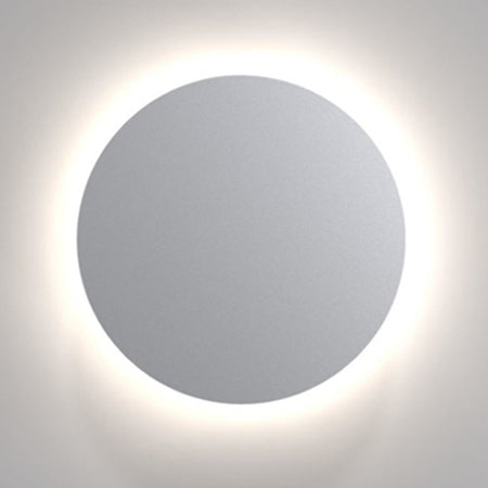Apliqué aluminio blanco eclipse exterior IP 65 Ø 15 cm LED 12W - MUAP0018