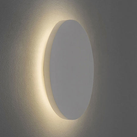 Apliqué aluminio blanco eclipse exterior IP 65 Ø 15 cm LED 12W - MUAP0018