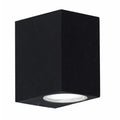 Apliqué aluminio negro exterior IP 44 6,5x8 cm GU10 - MUAP0022
