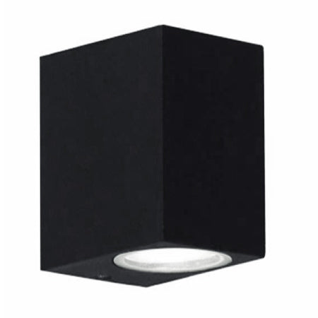 Apliqué aluminio negro exterior IP 44 6,5x8 cm GU10 - MUAP0022