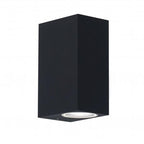 Apliqué bidireccional aluminio negro exterior IP 44 6,5x15 cm 2 luces  GU10 - MUAP0023