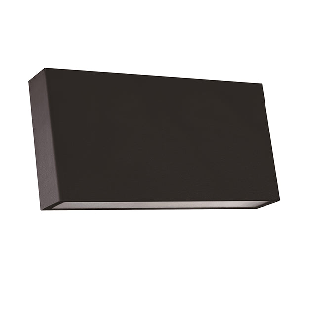 Apliqué policarbonato negro exterior IP 65 20x10 cm LED 8W - MUAP0024