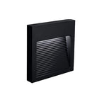 Apliqué aluminio negro exterior IP 65 9x9 cm LED 3W - MUAP0026