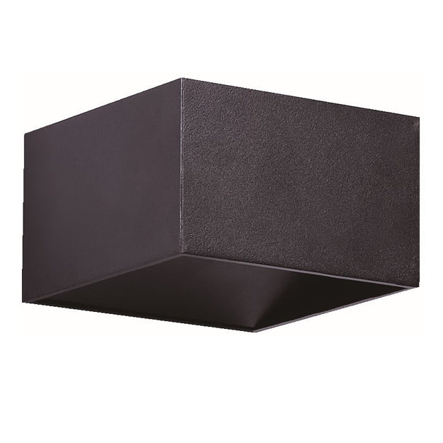 Apliqué bidireccional aluminio negro 10x6 cm LED 7W - MUAP0028