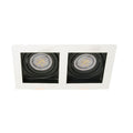Foco embutido puzzle metal blanco corte 16,5x8,3 cm 2 luces GU10 - MUFO0029