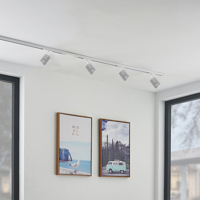 Foco para riel monofasico blanco Ø5,7x11 cm LED 7W - MUFO0044